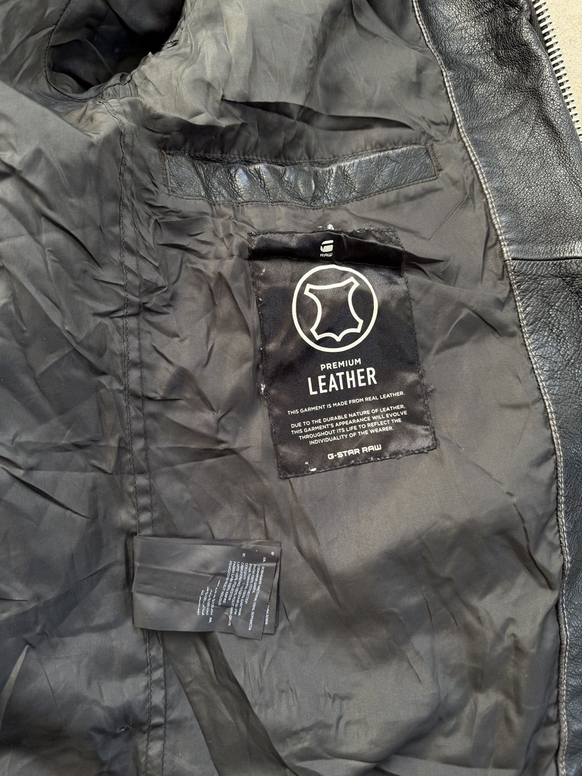 G-Star G-Star Raw Engineered Leather Zip Jacket Size US M / EU 48-50 / 2 - 8 Thumbnail