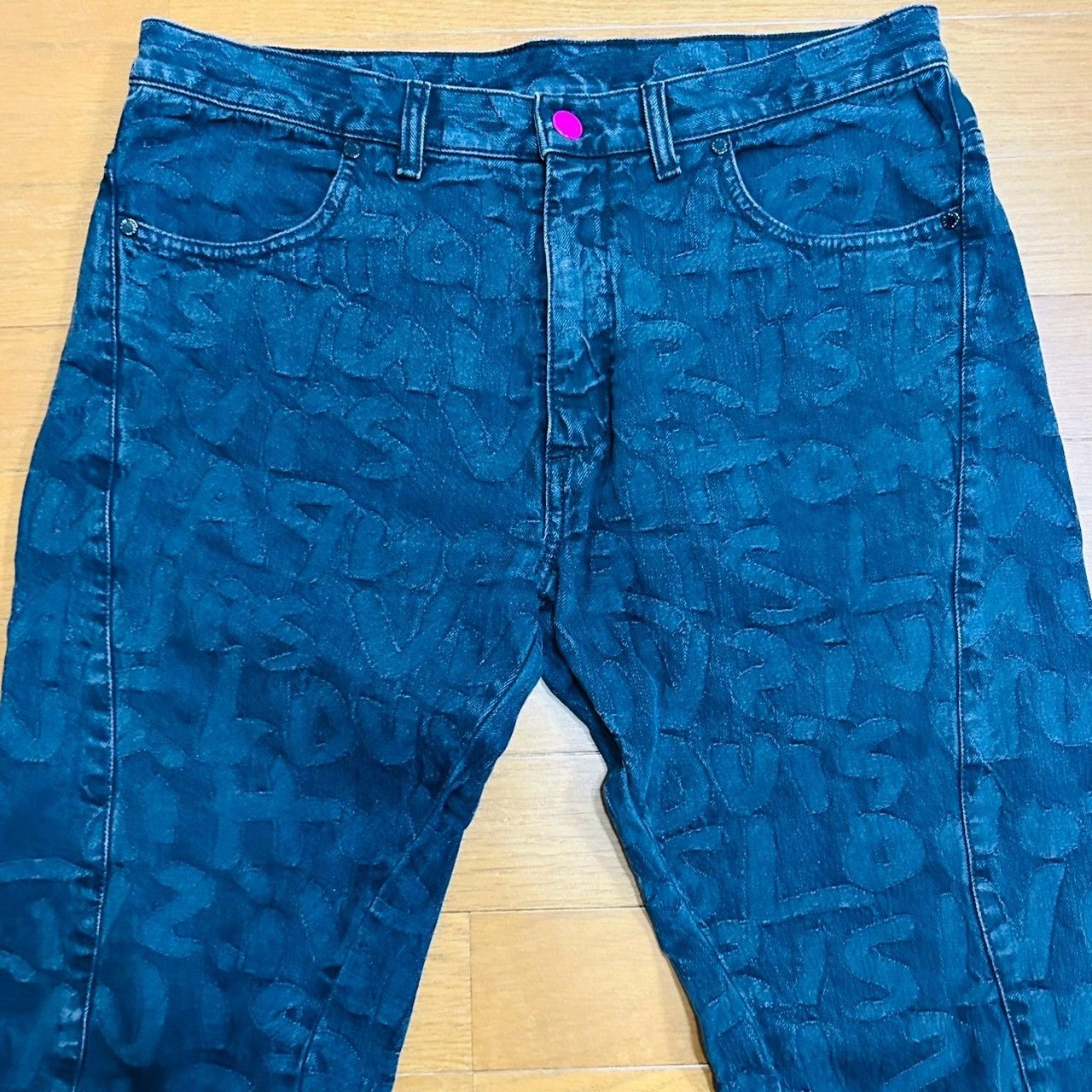 Louis Vuitton × Marc Jacobs Louis Vuitton 2008FW Stephen Sprouse Graffiti Denim Jeans Size US 40 / EU 56 - 3 Thumbnail