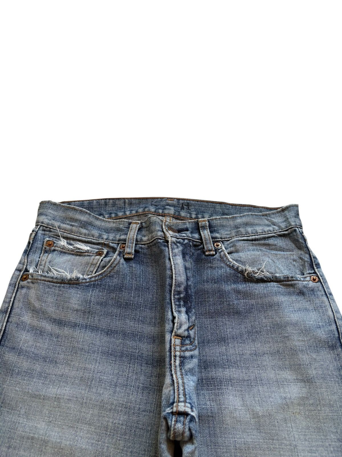 Levi's Vintage 90s Levis 533 Faded Wash Distressed Loose Jeans Size US 30 / EU 46 - 4 Thumbnail