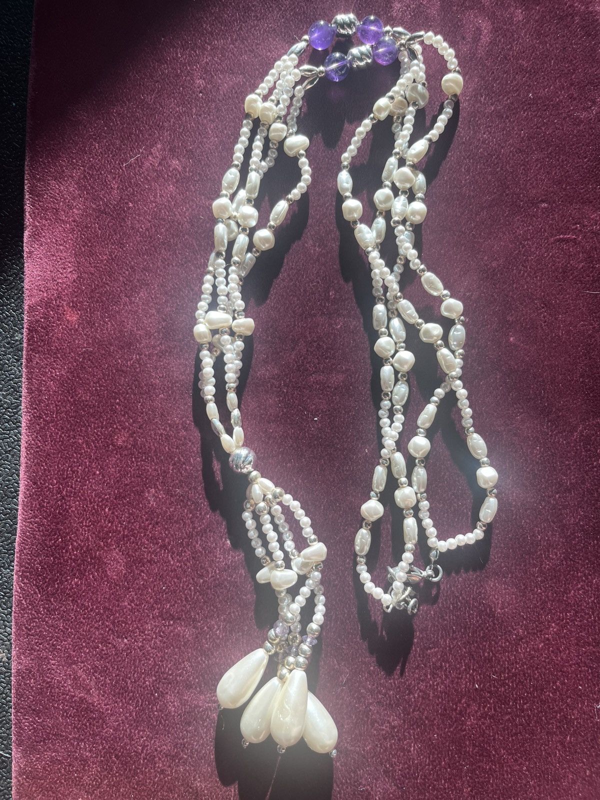 Other Napier Multi-Strand Faux Baroque PearlLariat Necklace Size ONE SIZE - 2 Thumbnail