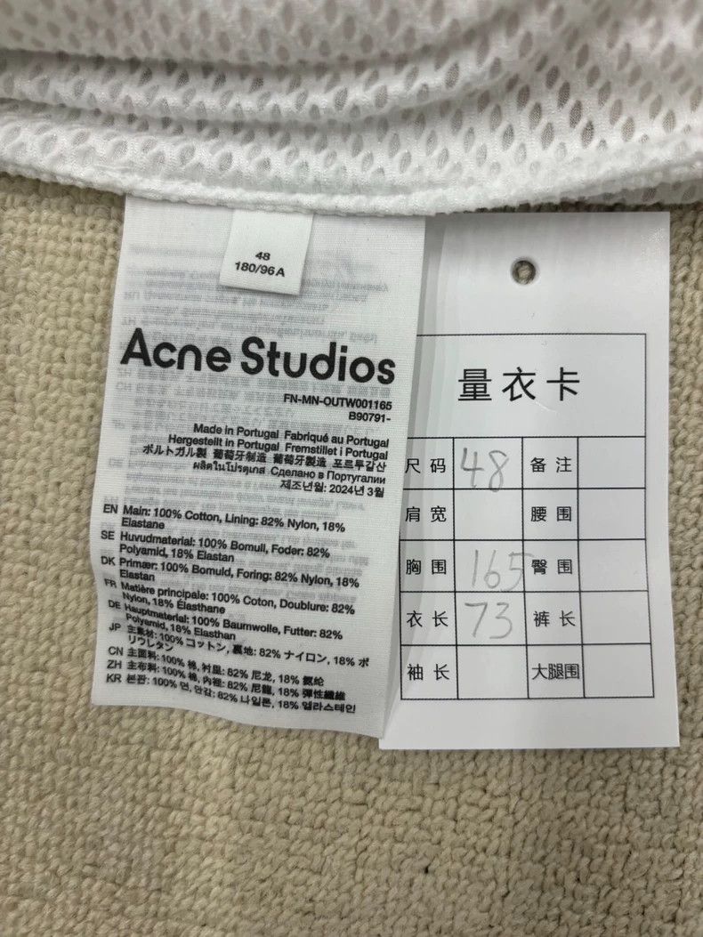 Acne Studios Acne Studios 24FW 1996 Slogan White Mud Dye Coach Jacket Ja Size US M / EU 48-50 / 2 - 5 Thumbnail