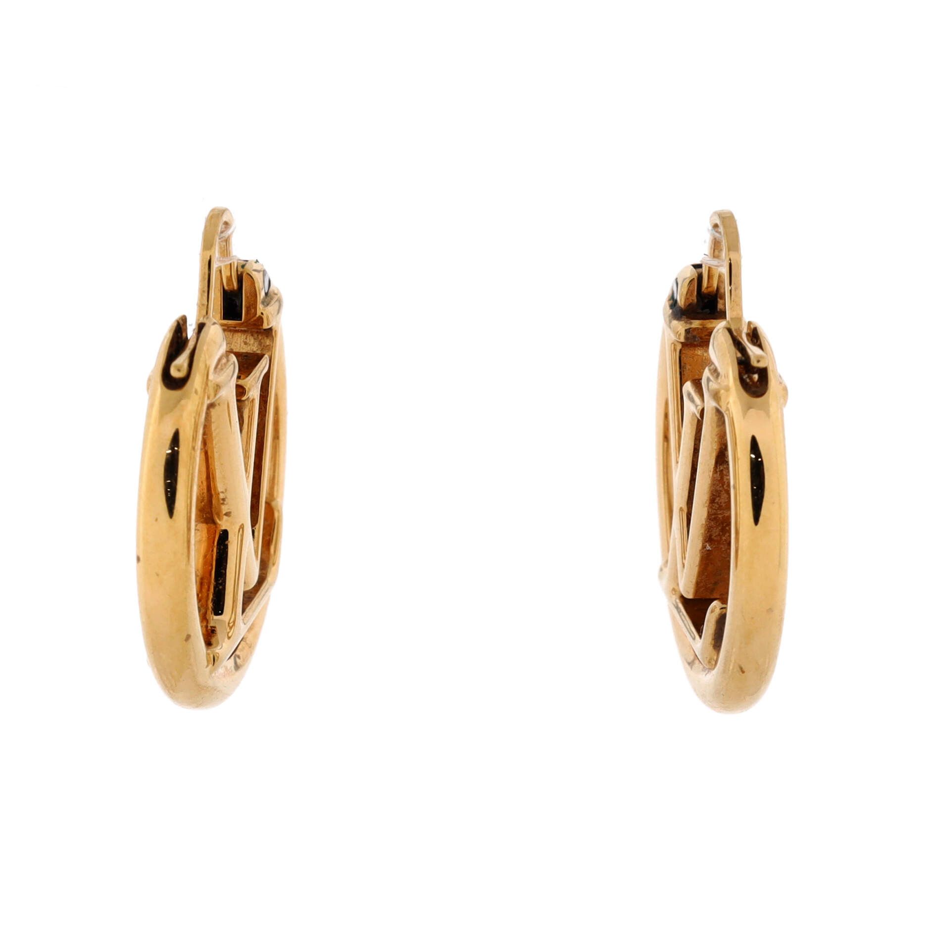 Louis Vuitton Louise Hoop Earrings Metal PM Size ONE SIZE - 1 Thumbnail