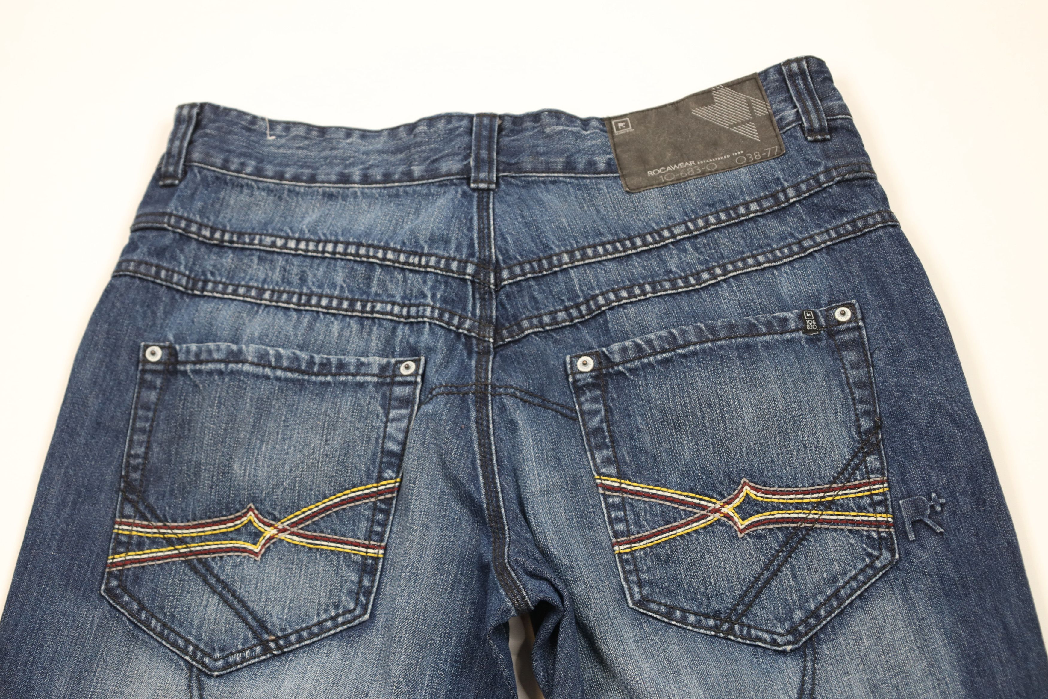 Rocawear Vintage 90s Y2K Rocawear Wide Leg Denim Jeans Blue Cotton Size US 36 / EU 52 - 8 Thumbnail