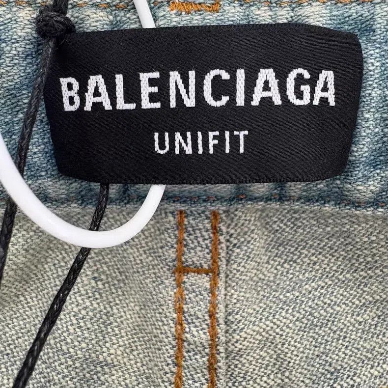 Balenciaga Balenciaga size XS Distressed Destroyed Denim Belted Twill Size US 27 - 3 Thumbnail