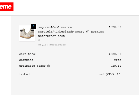 Maison Margiela × Supreme Supreme x MM6 Maison Margiela $100 Bills Timberland Size US 8 / EU 41 - 5 Thumbnail