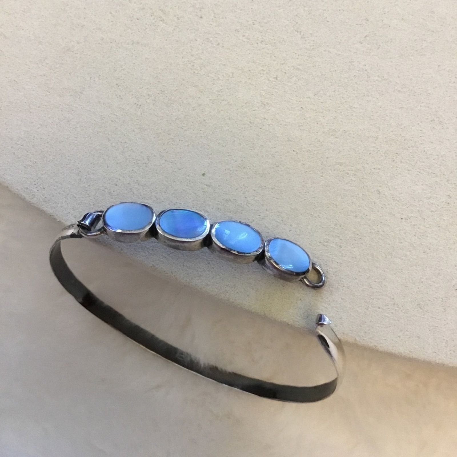 Other Silver Blue Stones Bracelet Size ONE SIZE - 5 Thumbnail