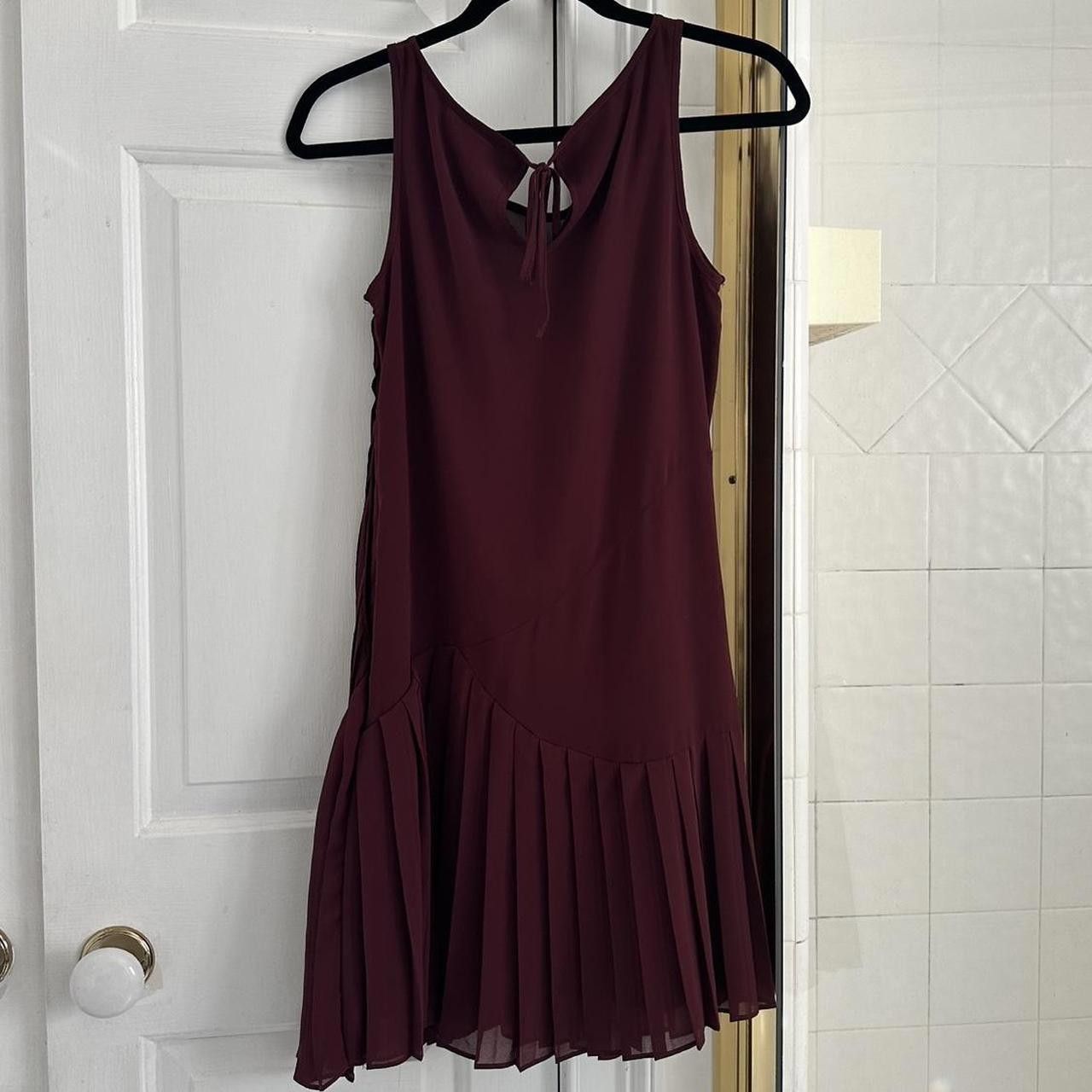 Designer Lauren Conrad Women's Burgundy and Red Dress Size XS / US 0-2 / IT 36-38 - 2 Thumbnail
