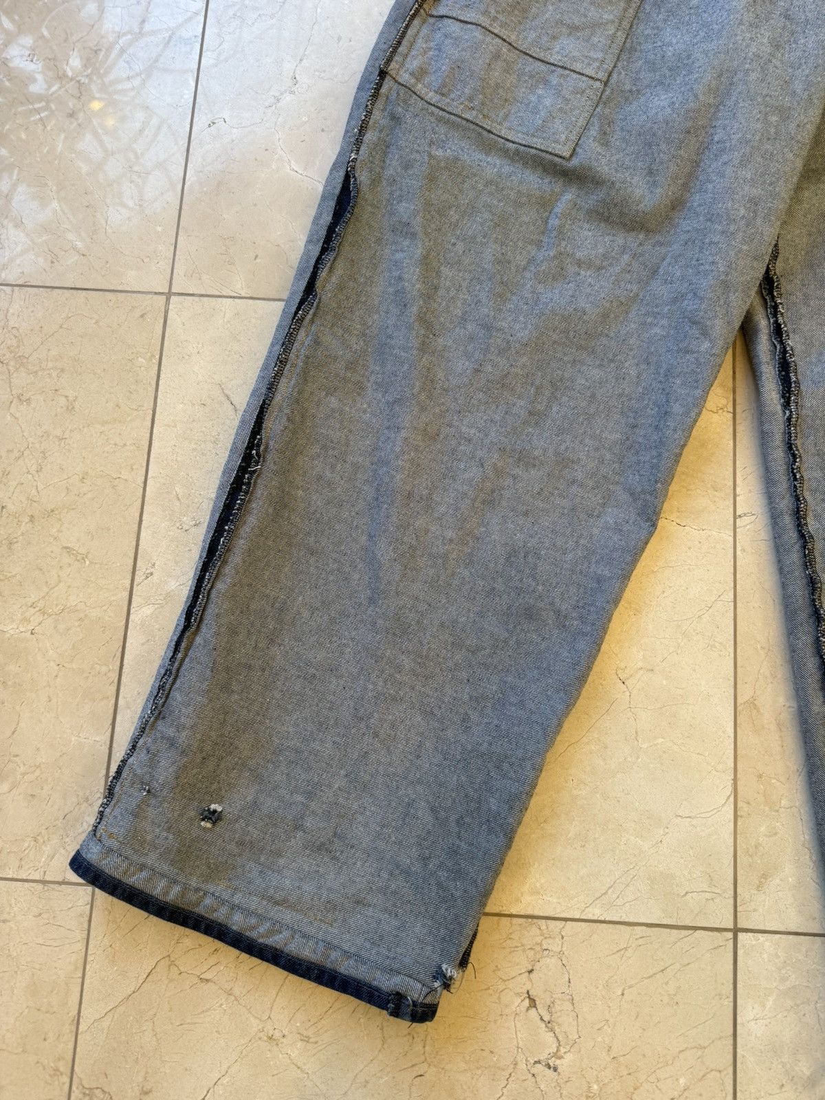 Acne Studios Fait Par Lui Inside Out Custom 1of1 Baggy Denim Size US 34 / EU 50 - 3 Thumbnail