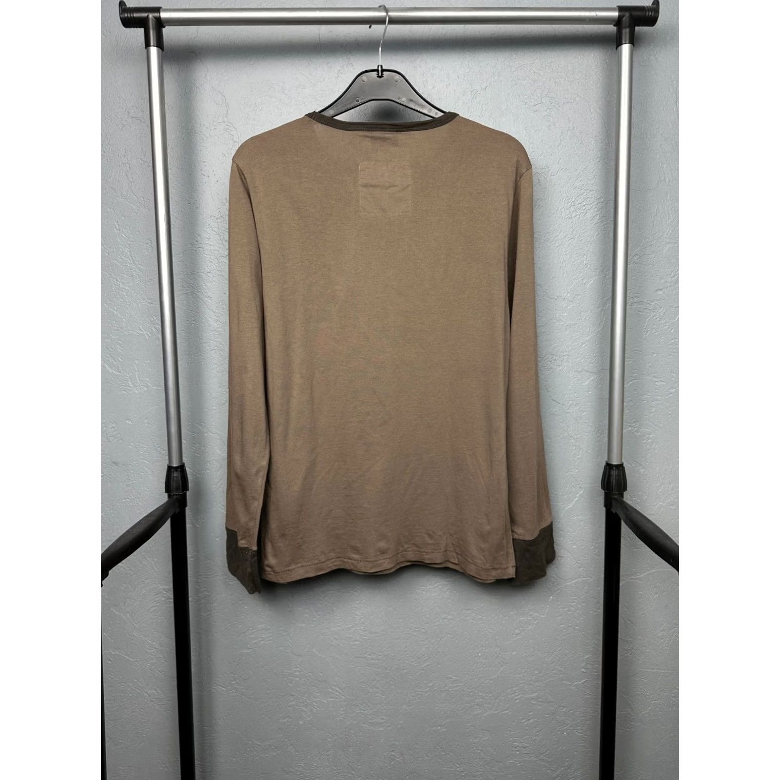 G-Star G Star Raw Vintage Mens T-Shirt Long Sleeve Crew Neck L Brown Cotton Logo Shirt Mens L Vintage 90s Carp Size US L / EU 52-54 / 3 - 8 Thumbnail