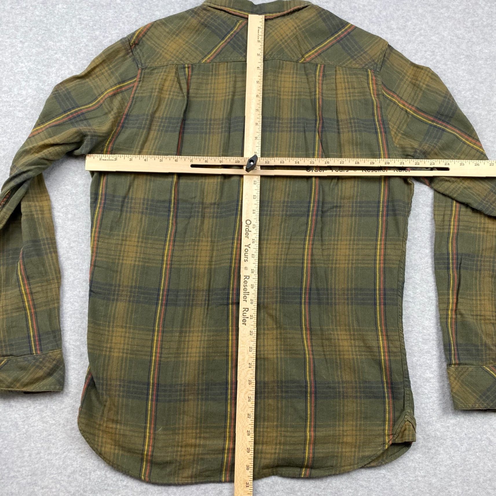 Quiksilver VINTAGE? No. Quiksilver Flannel Shirt Mens Medium Green Plaid Button Up Long Sleeve Pockets Size US XXL / EU 58 / 5 - 7 Thumbnail