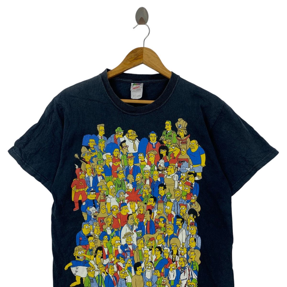 The Simpsons Vintage THE SIMPSONS CHARACTERS Collage Tee Shirt Top Size US M / EU 48-50 / 2 - 2 Thumbnail