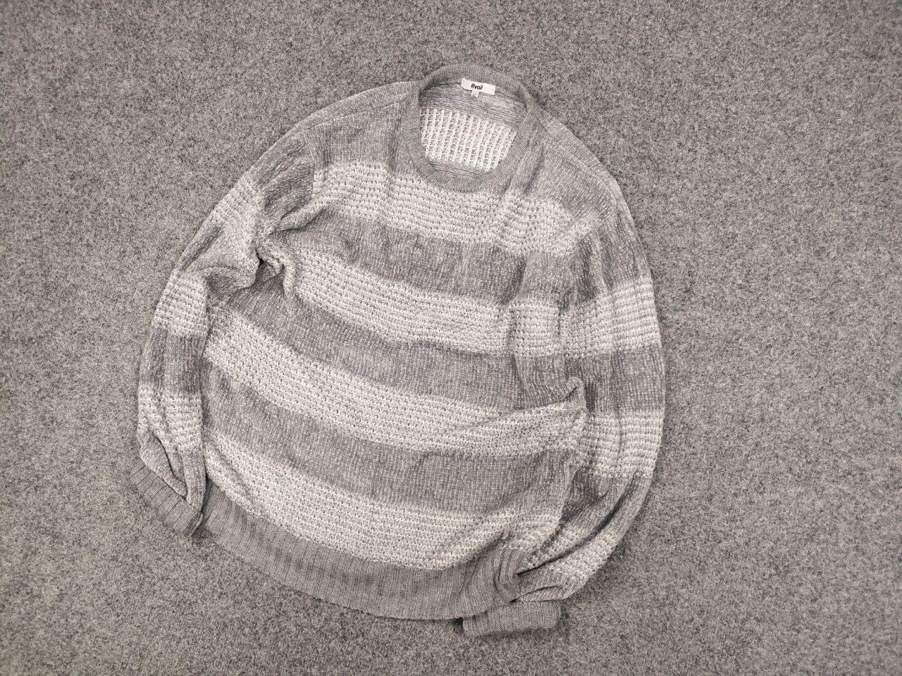 Japanese Brand Avail Japanese Design Vintage Gray Knit velours Sweater Size US L / EU 52-54 / 3 - 3 Thumbnail