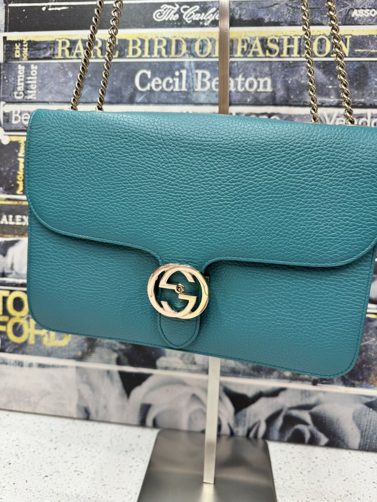 Gucci Gucci Grained Calfskin Interlocking G Medium Shoulder Bag Grailed
