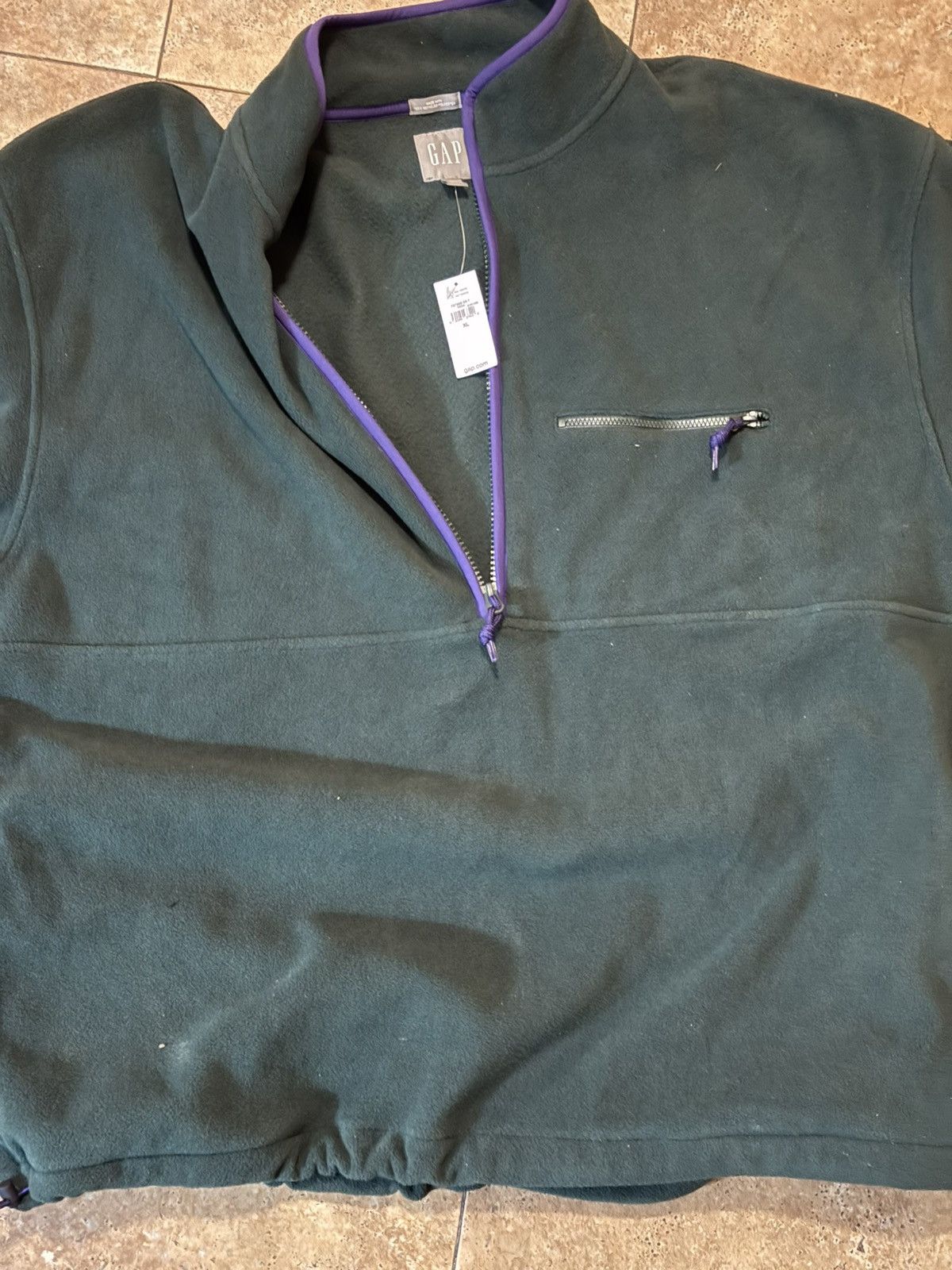 Gap Brand New Gap Polar Fleece Men’s XLarge Green/Purple Size US XL / EU 56 / 4 - 4 Thumbnail