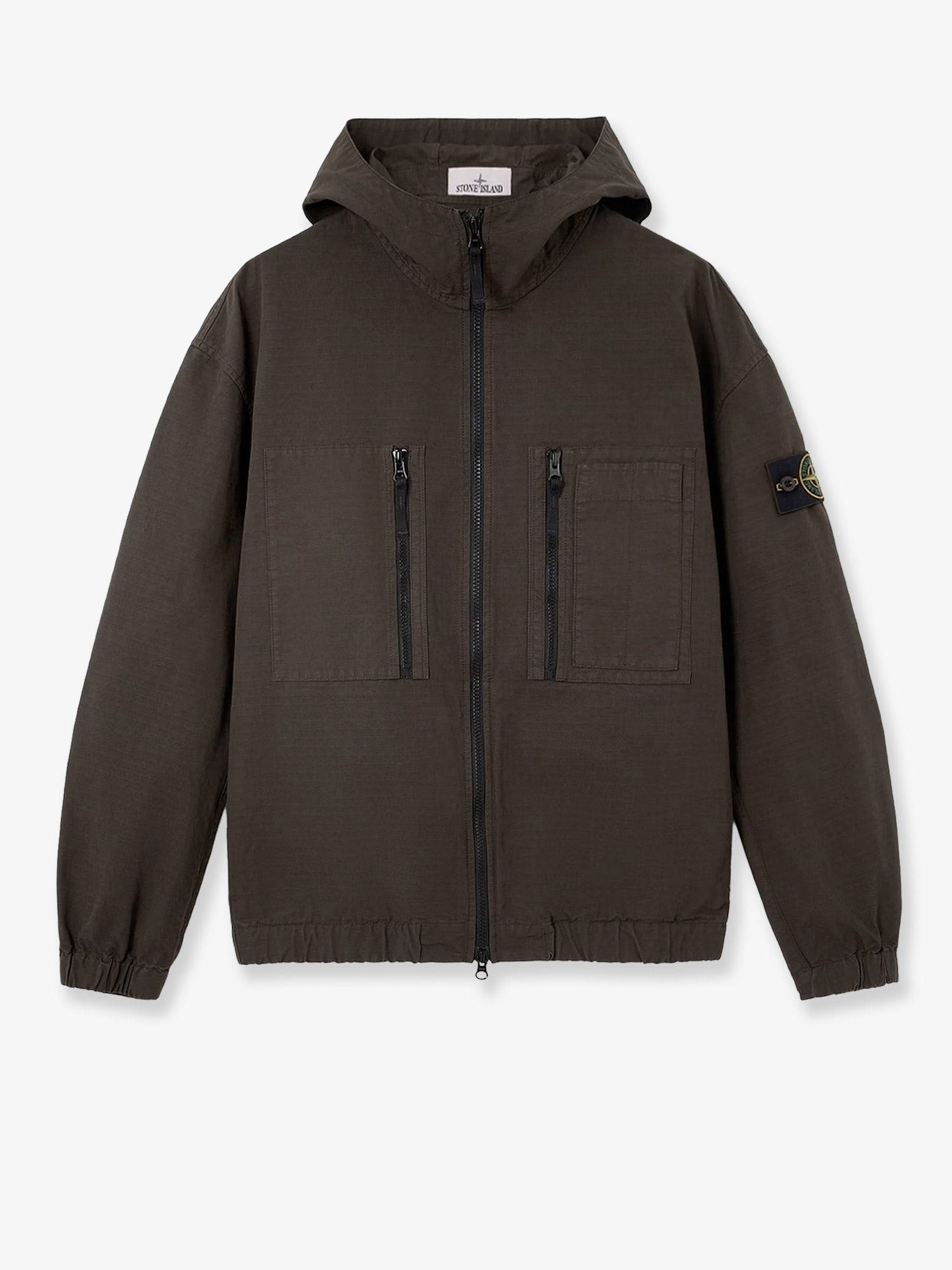 Stone Island Hooded Organic Cotton Jacket Tag Size L Men - Usa Tariffs Included, Men's