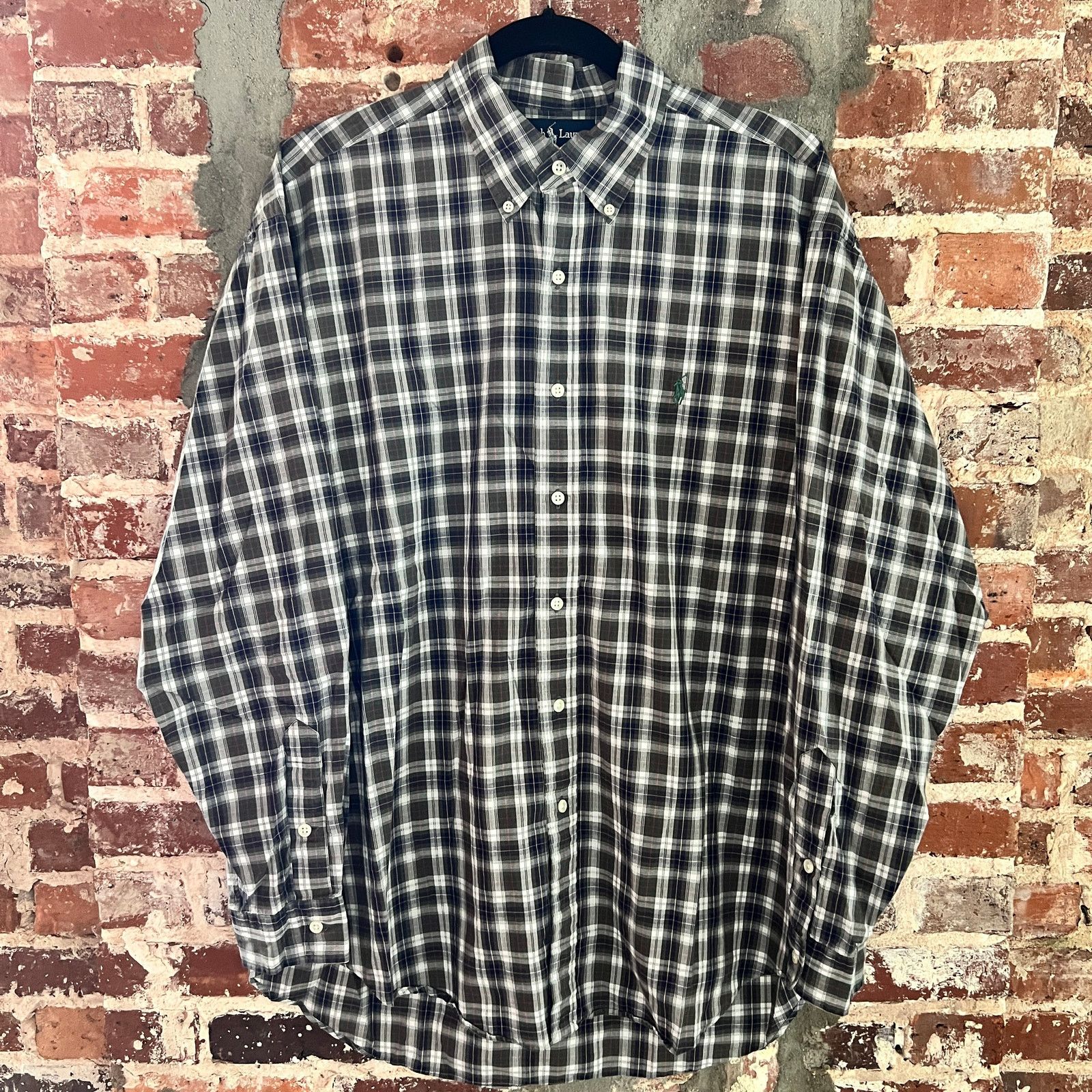 Polo Ralph Lauren VTG Polo Ralph Lauren Men's LS Tartan Plaid Shirt L 26x31 Size US L / EU 52-54 / 3 - 3 Thumbnail