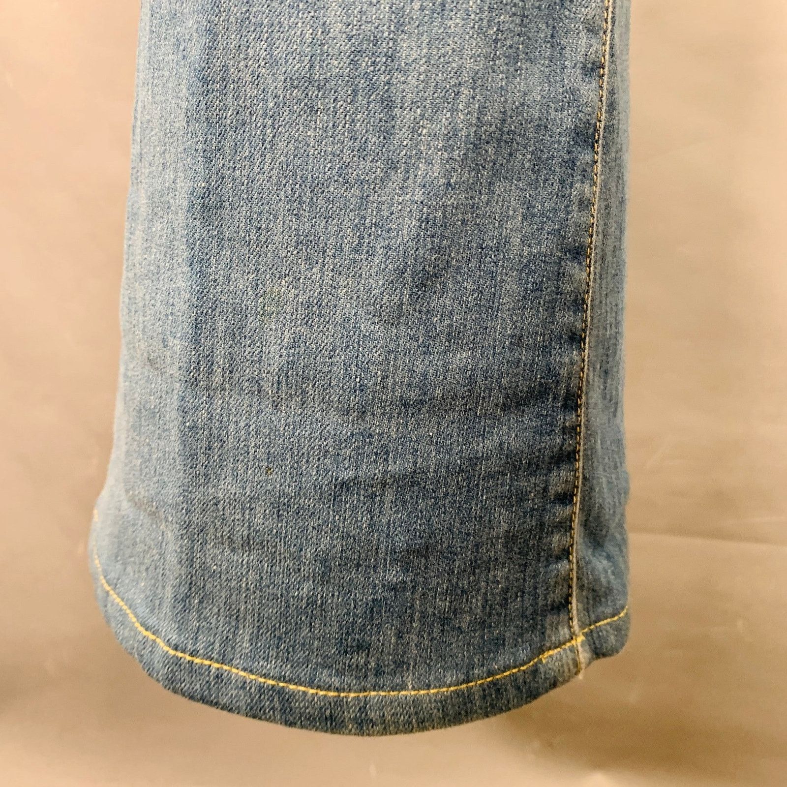 Other 29 Blue Cotton Blend Washed Five Pockets Flared Jeans Size 29" - 5 Thumbnail