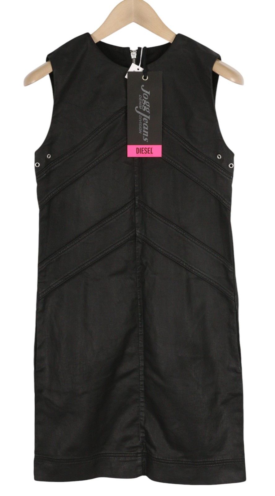Diesel D-FLOOR-SP-NE M Sleeveless Zip Logo Mini Dress 41309 Size M / US 6-8 / IT 42-44 - 1 Thumbnail