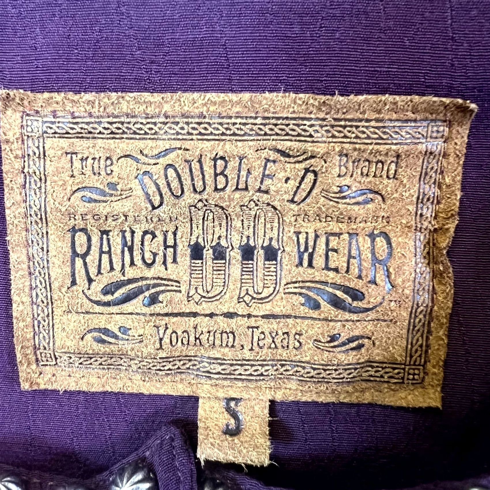 Doublet Double D Ranch Jacket Women S Purple Rayon Cropped Studded Scalloped Hem Western Jacket Size S / US 4 / IT 40 - 2 Thumbnail