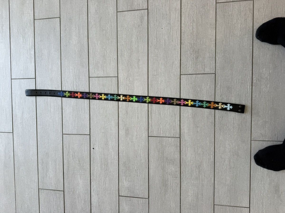 Chrome Hearts Multicolor Rainbow Cross Strap Size 38 - 7 Thumbnail