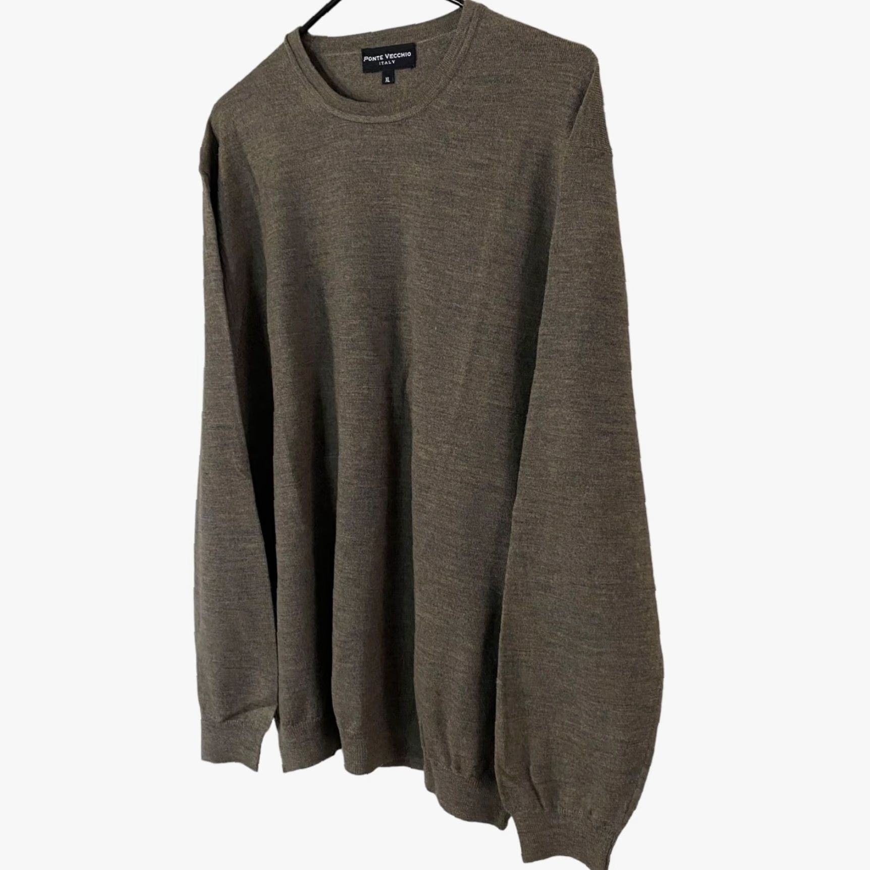 Vintage VINTAGE Ponte Vecchio Crewneck Sweater Brown XL Merino Wool Long-Sleeve Pullover Size US XL / EU 56 / 4 - 2 Thumbnail