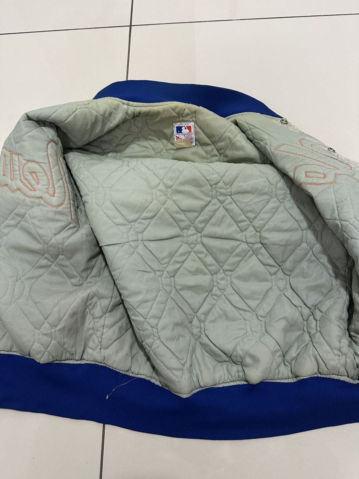 NFL Vintage 90’s MLB New York Mets Bomber varsity Jacket Design Size US S / EU 44-46 / 1 - 12 Thumbnail