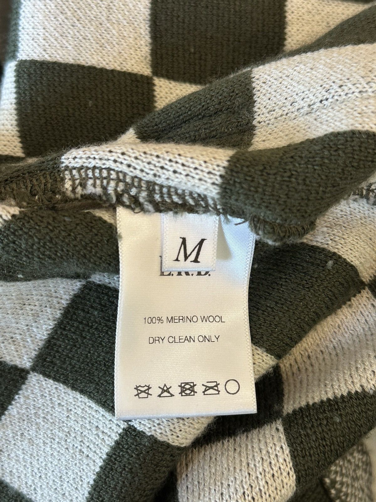 Enfants Riches Deprimes ERD BROWN WOOL CHECKARD CARDIGAN SZ M Size US M / EU 48-50 / 2 - 5 Thumbnail
