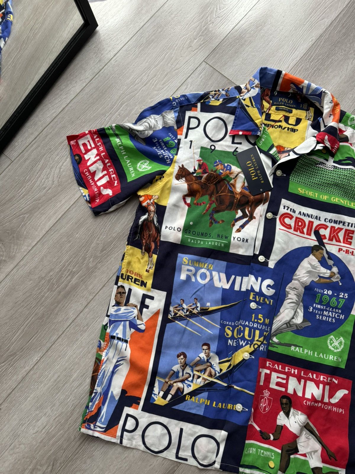 Polo Ralph Lauren × Vintage Polo Ralph Lauren Camp Shirt Rayon Loop Collar Aloha SZ S Size US S / EU 44-46 / 1 - 2 Thumbnail