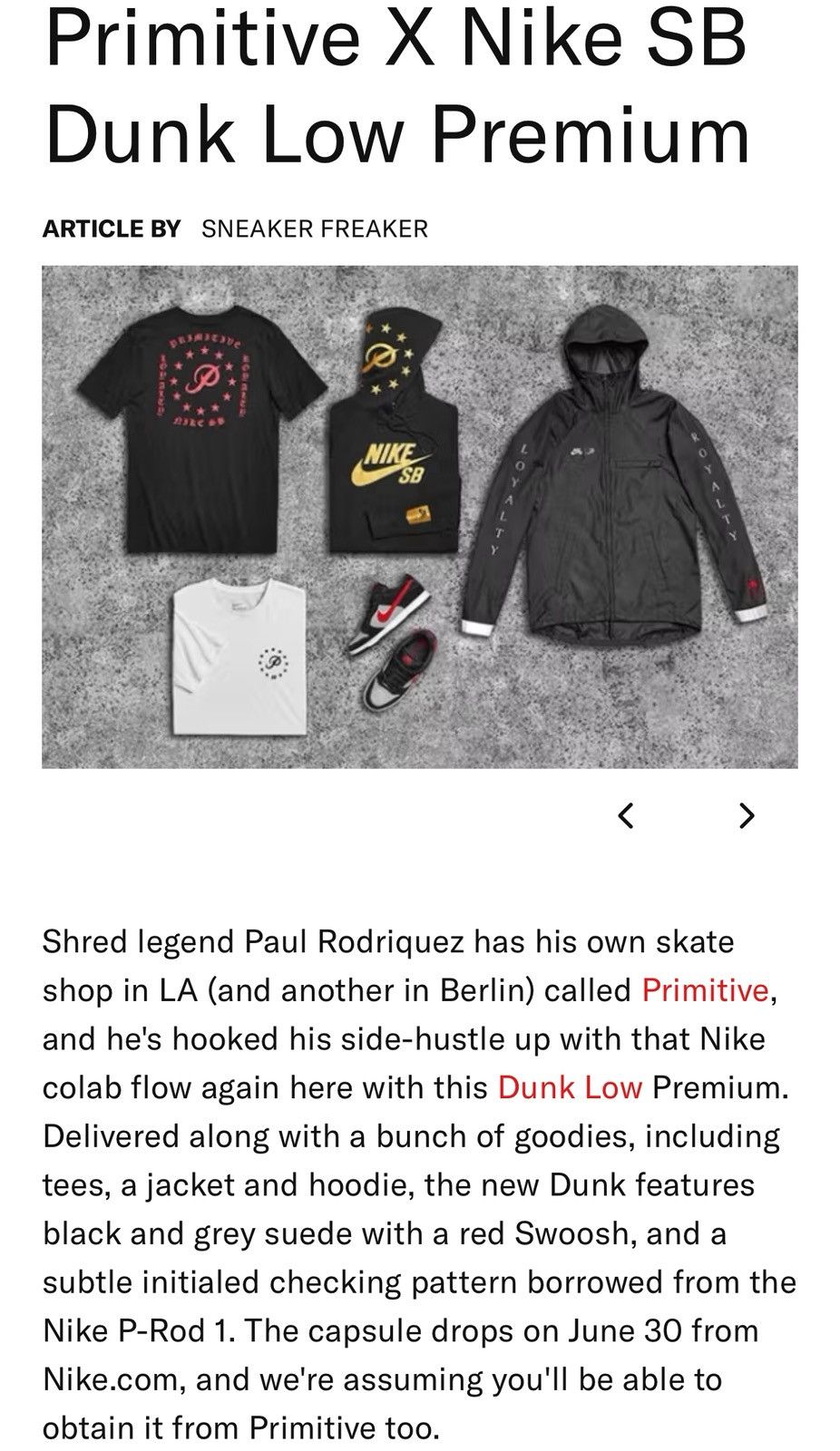 Nike SB × Primitive Nike SB x Primitive "Loyalty Royalty" Jacket Size US S / EU 44-46 / 1 - 12 Thumbnail