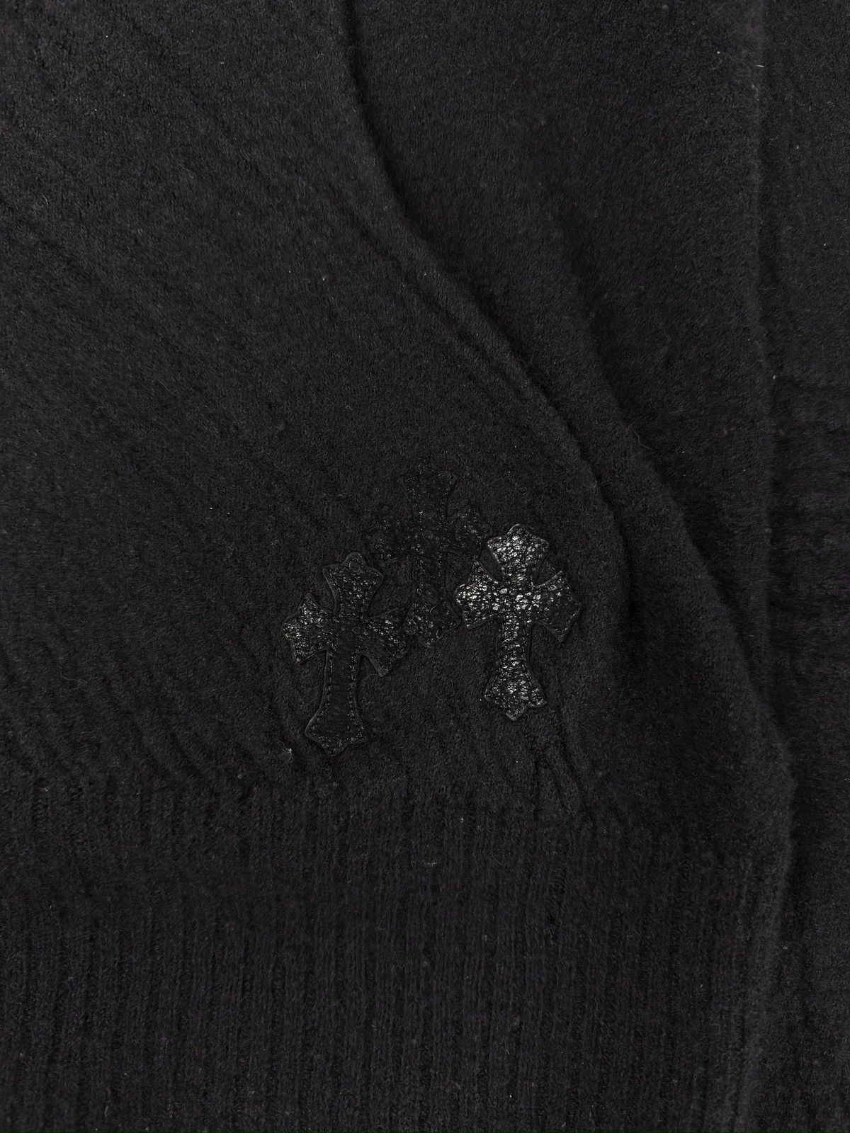 Chrome Hearts × Rick Owens 2010 Rick Owens x Chrome Hearts Spine Cross Patch Silver Cashmere Cloak Hoodie Size US M / EU 48-50 / 2 - 7 Thumbnail