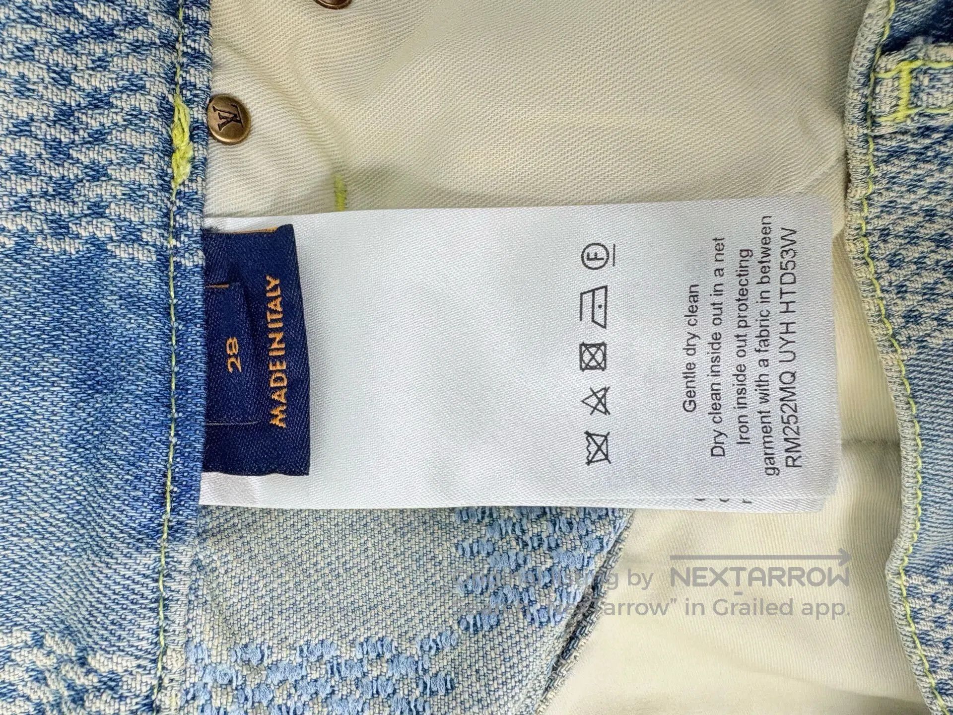 Louis Vuitton Louis Vuitton Checkerboard Denim Shorts. Size 28" / US 6 / IT 42 - 6 Thumbnail