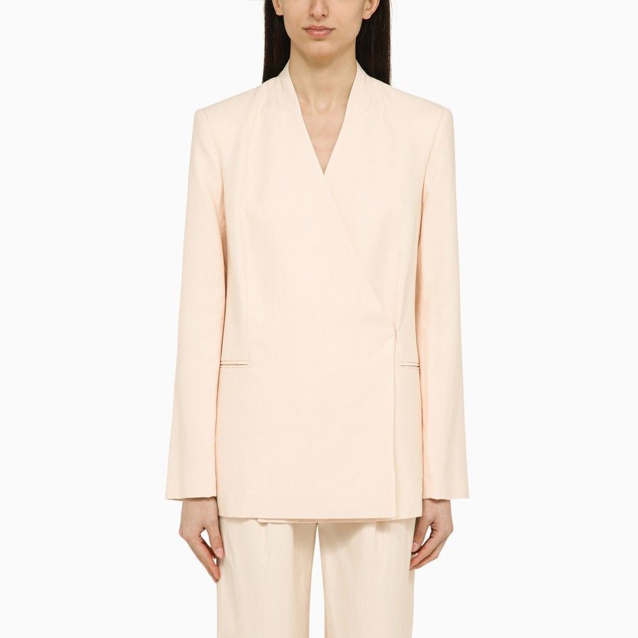 Loulou de Saison o1d2blof0824 Sandyato Single-Breasted Viscose Blazer Size M / US 6-8 / IT 42-44 - 1 Thumbnail