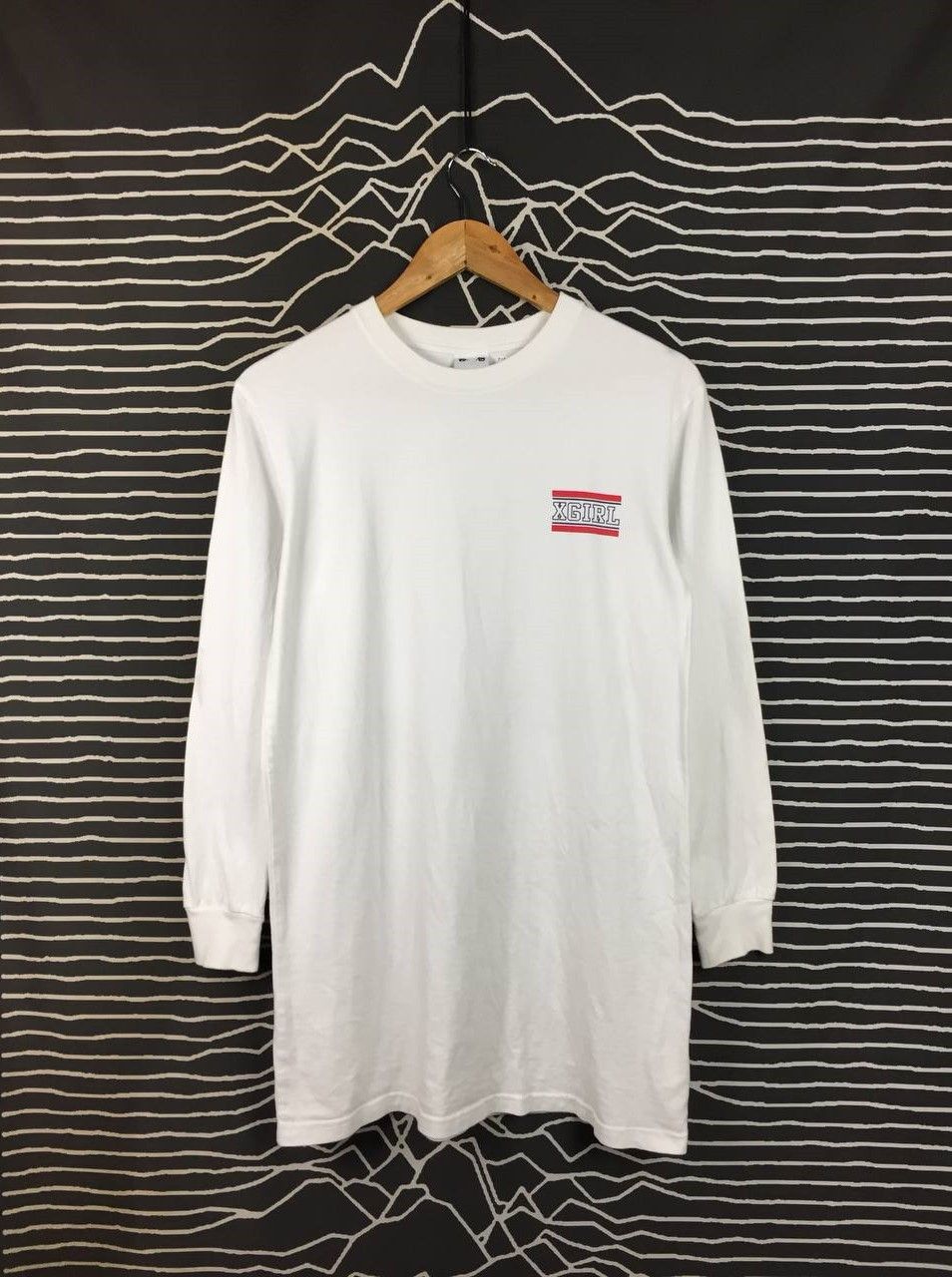 Japanese Brand X-girl Japan Box Logo Vertical Back Print Long Sleeve Tee Size US S / EU 44-46 / 1 - 2 Thumbnail