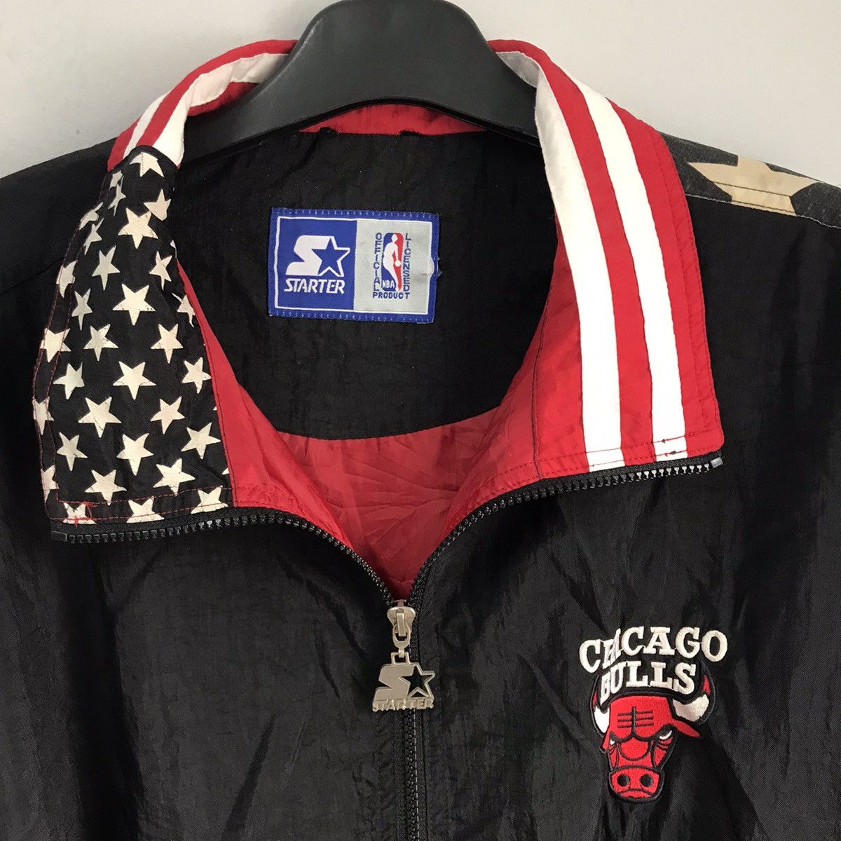 NBA × Starter × Vintage Vintage Chicago Bulls Jacket Size US L / EU 52-54 / 3 - 3 Thumbnail