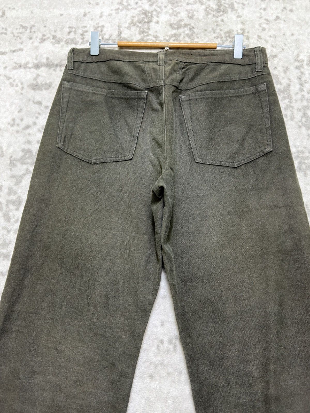 Marithe + Francois Girbaud Marithe Francois Girbaud Archive Green Wool Straight Loose Size US 31 - 8 Thumbnail