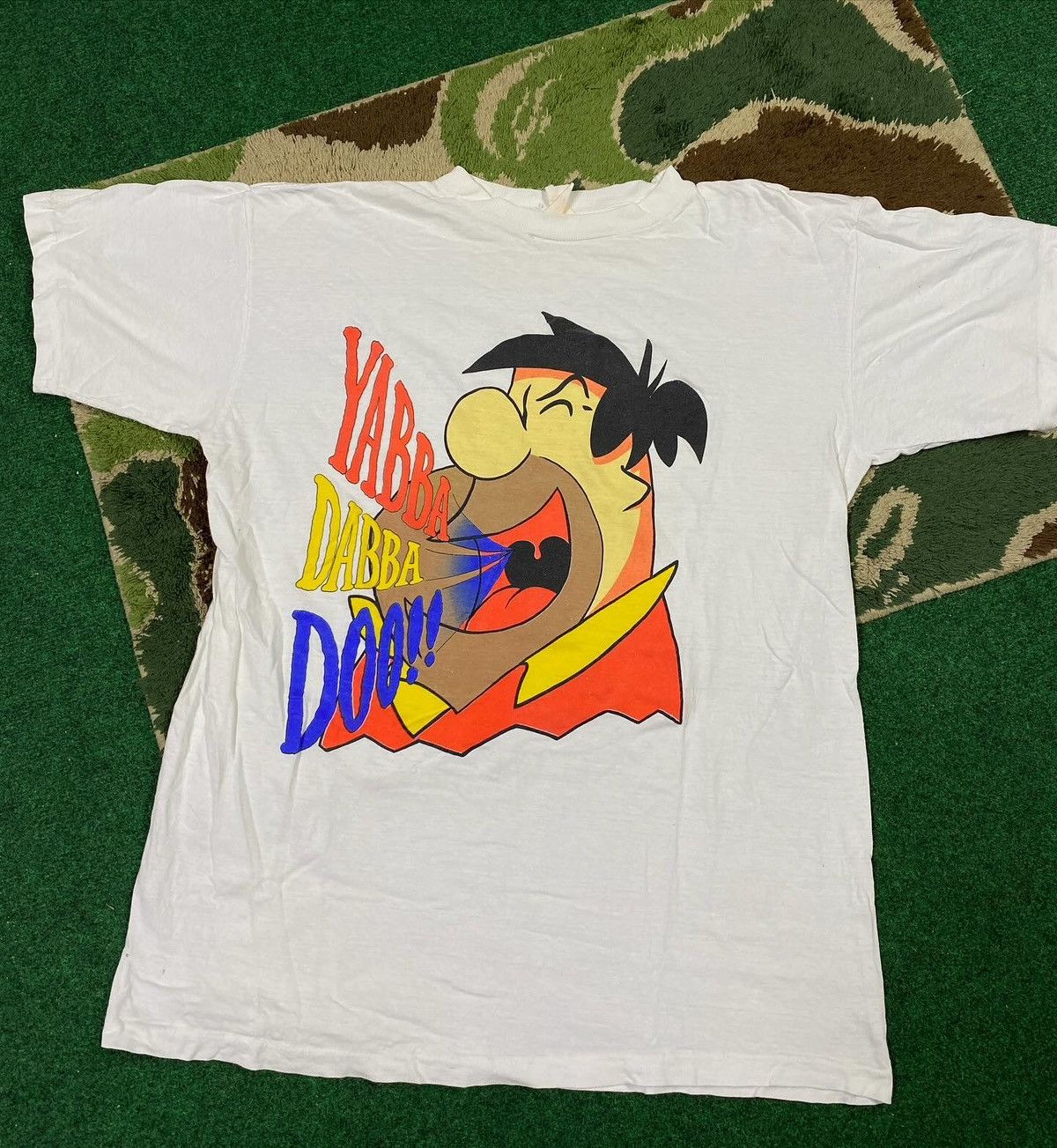 Vintage Vintage 90’s Fred Flint Stones Adult T-Shirt Large Size US L / EU 52-54 / 3 - 4 Thumbnail