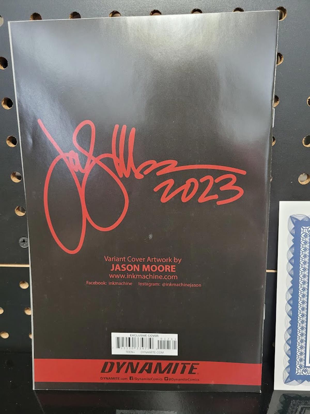 Other Signed Army of Darkness Forever #1 Jason Moore Virgin NM COA Size ONE SIZE - 3 Thumbnail