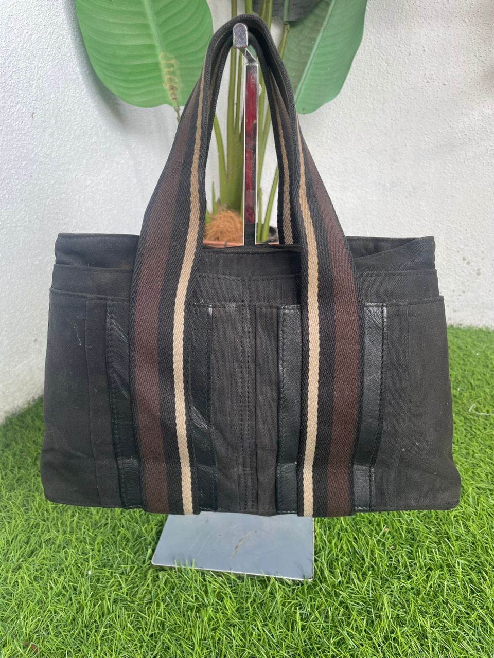 Authentic Hermes Fabric Tote Bag