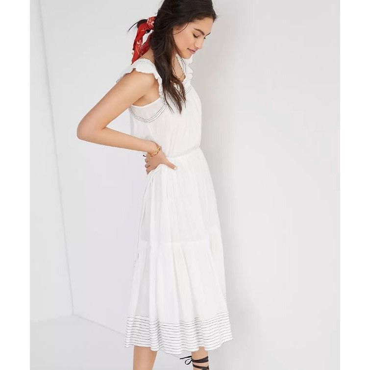 Anthropologie Magali Pascal Ruffled Tiered Maxi Dress Size XS / US 0-2 / IT 36-38 - 2 Thumbnail