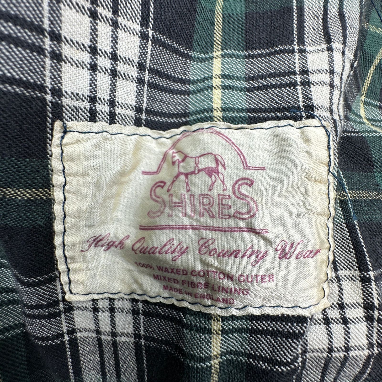 Other VTG Shires Waxed Cotton Chore Work Coat Medium Plaid Lined Size US M / EU 48-50 / 2 - 3 Thumbnail