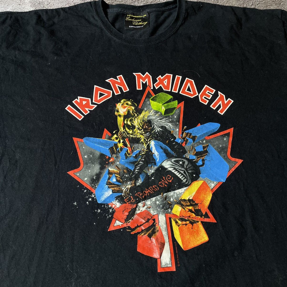 Vintage Vintage 90s Iron Maiden Band Tee Graphic Punk Grunge XXL Size US XXL / EU 58 / 5 - 5 Thumbnail