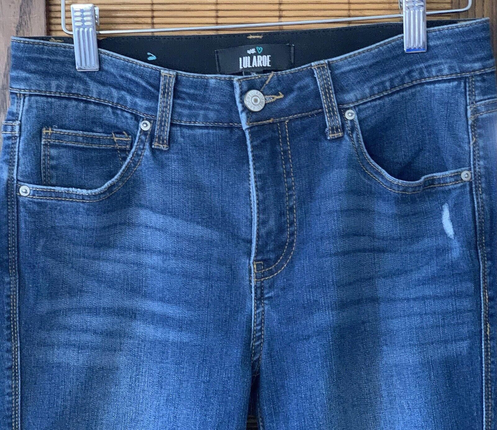Designer Lularoe Denim The Staple Wash Skinny Leg Shaping Magic Waist Size 42" / US 20 - 1 Thumbnail