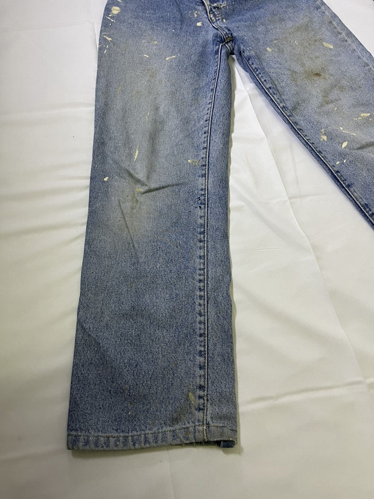 Japanese Brand UNIQUE WAREHOUSE CLOTHING PAINT SPLATTER JEANS Size US 30 / EU 46 - 2 Thumbnail