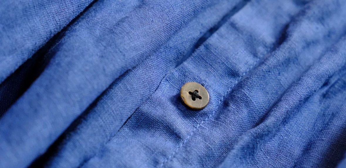 Kapital Kapital Hirata Kazuhiro Blue Stained Loose Fleece Dress Size XS / US 0-2 / IT 36-38 - 5 Thumbnail