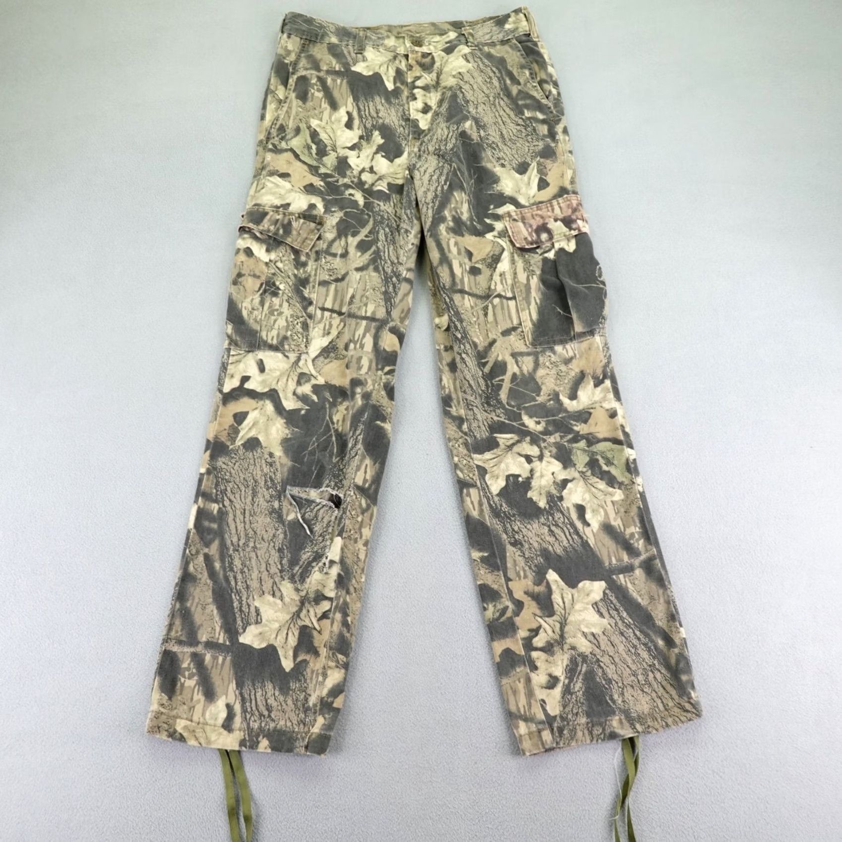 Vintage VINTAGE Mossy Oak Pants Mens Medium Brown Camo Cargo Hunting Tactical Size US 31 - 2 Thumbnail