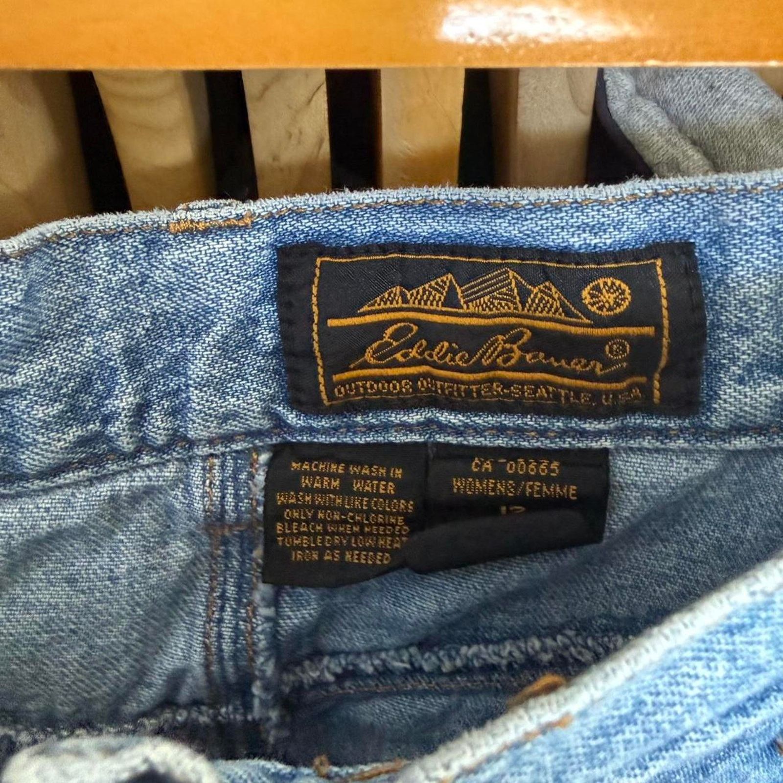 Eddie Bauer Vintage 80s or 90s Eddie Bauer Women’s Jean Maxi Skirt Size 30" / US 8 / IT 44 - 4 Thumbnail