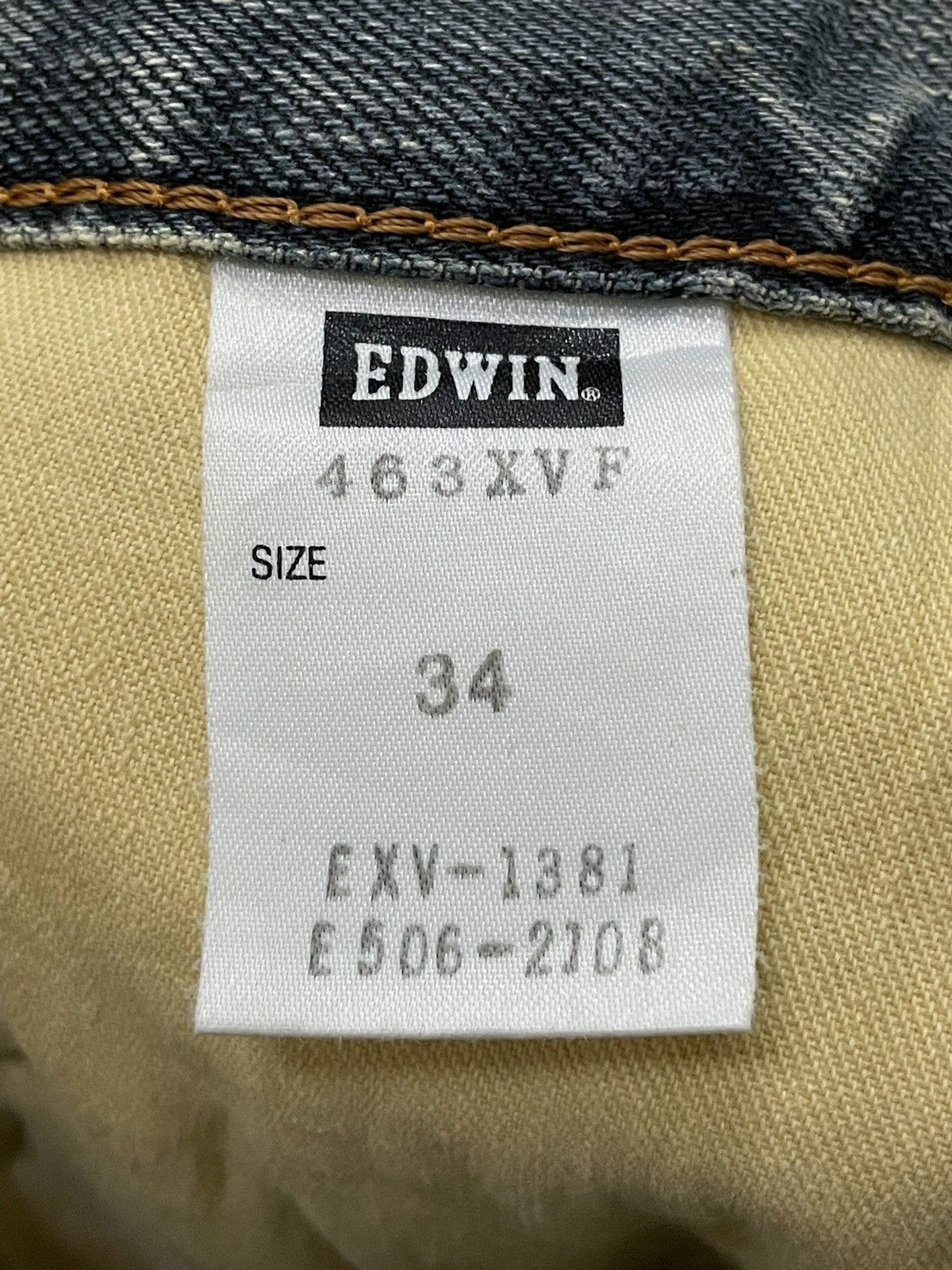 Edwin × Hysteric Glamour Edwin XV-Function Boro Heavy stitched Spiral Cropped Jeans Size US 34 / EU 50 - 23 Thumbnail