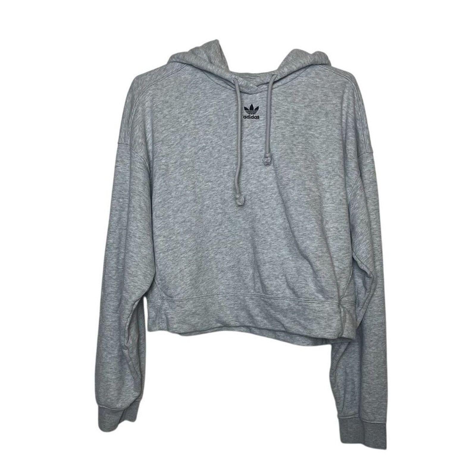 Adidas Adidas Women's Gray Trefoil Logo Hoodie M Pullover Hooded Size M / US 6-8 / IT 42-44 - 1 Thumbnail
