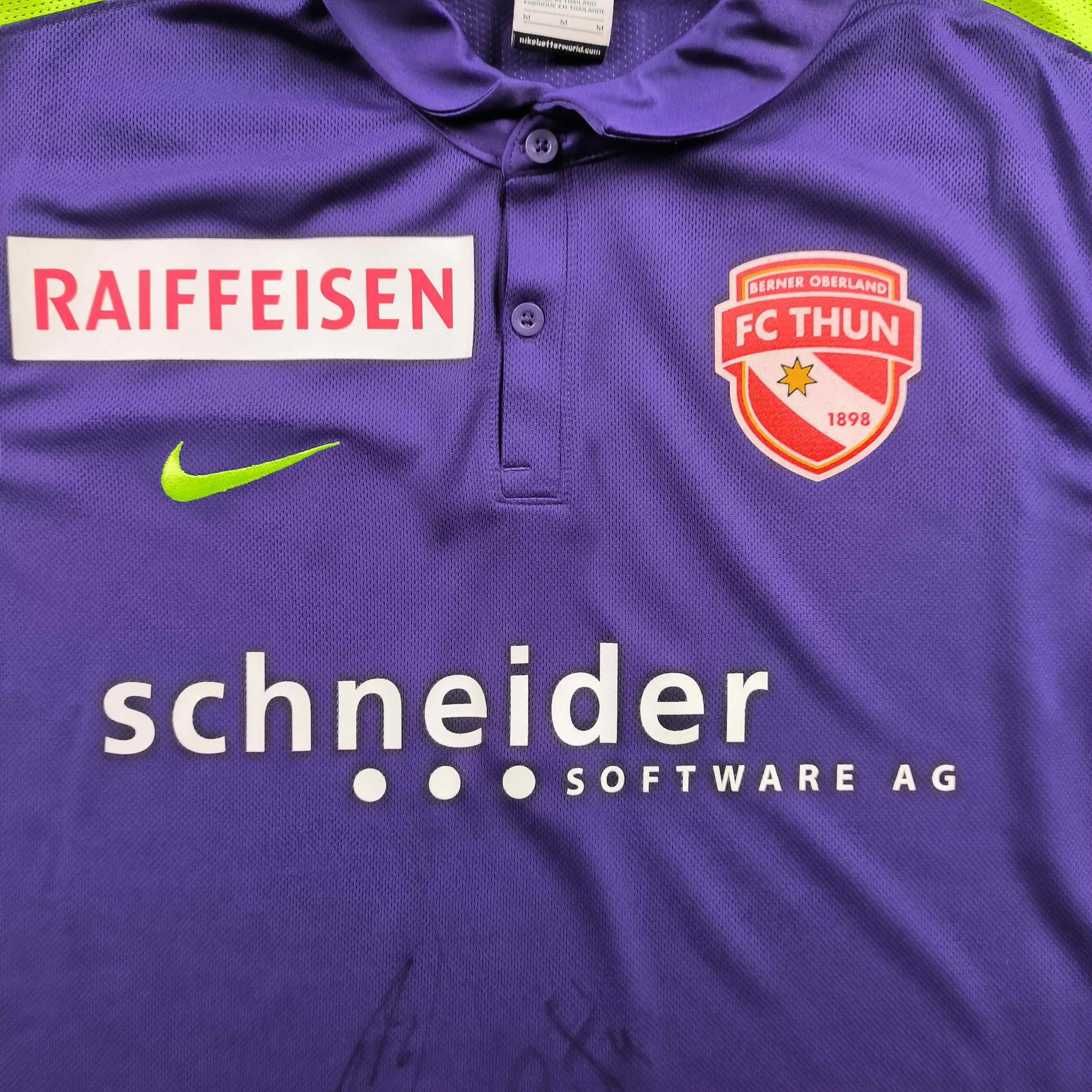 Nike SIGNED FC Thun 2015-16 Nike away football jersey size M Size US M / EU 48-50 / 2 - 3 Thumbnail