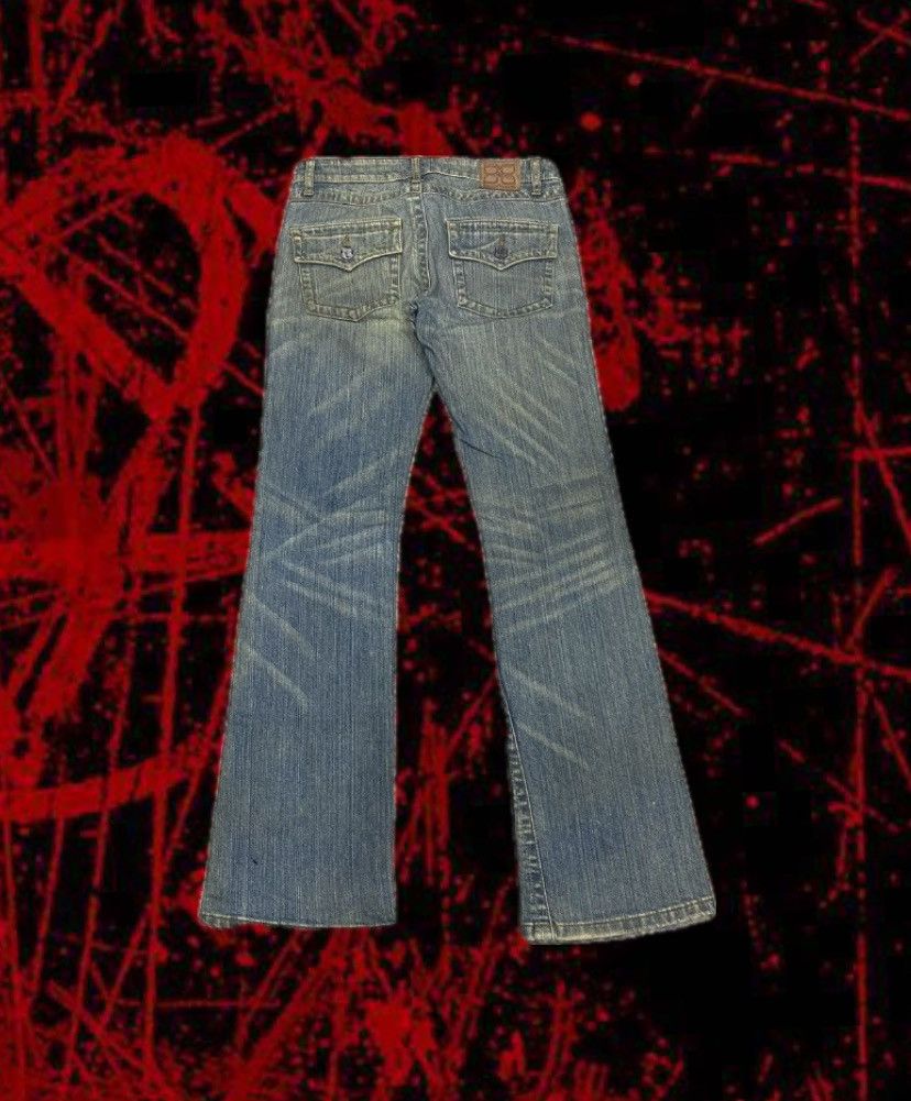 Japanese Brand Flared🔥 BCBGMAXAZRIA Mud Wash Bootcut Jeans LGB 90s Size US 30 / EU 46 - 1 Thumbnail